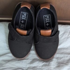 Black suede And Brown Leather Toddler Baby Shoes Size 5